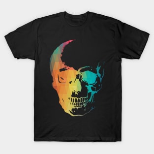 Rainbow color skull T-Shirt